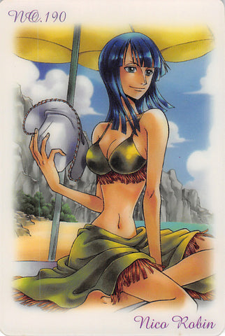 One Piece Trading Card - No.190 Special Gumi New King of Pirates Gummy Card Part 6: Nico Robin (Nico Robin) - Cherden's Doujinshi Shop - 1