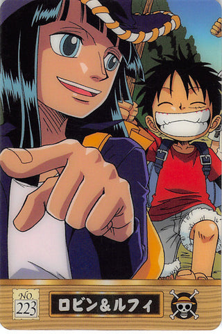 One Piece Trading Card - No.223 Normal Gumi New King of Pirates Gummy Card Part 7: Robin & Luffy (Nico Robin) - Cherden's Doujinshi Shop - 1