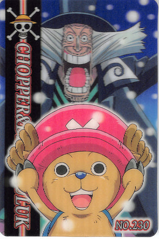 One Piece Trading Card - No.230 Lenticular Gumi New King of Pirates Gummy Card Part 8: Chopper & Dr. Hiriluk (Chopper) - Cherden's Doujinshi Shop - 1