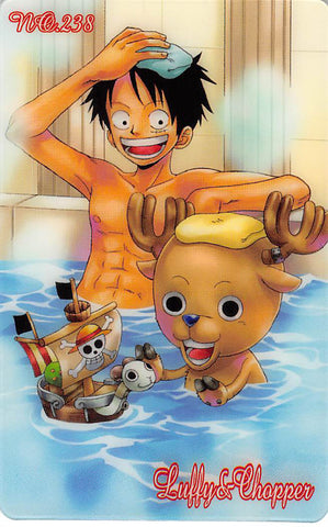 One Piece Trading Card - No.238 Special Gumi New King of Pirates Gummy Card Part 8: Luffy & Chopper (Luffy) - Cherden's Doujinshi Shop - 1