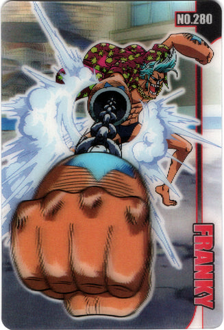 One Piece Trading Card - No.280 Lenticular Gumi King of Pirates Gummy Card Part 2 (CP9 Edition): Franky (Franky) - Cherden's Doujinshi Shop - 1