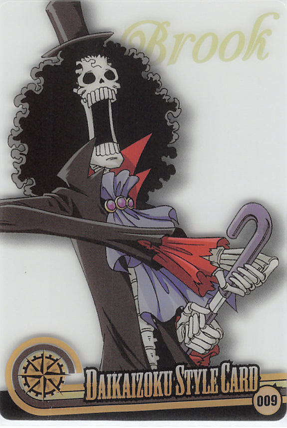 One Piece Trading Card - OPDS-09-009 Normal Wafer Choco Daikaizoku Style Card: Brook (Brook) - Cherden's Doujinshi Shop - 1