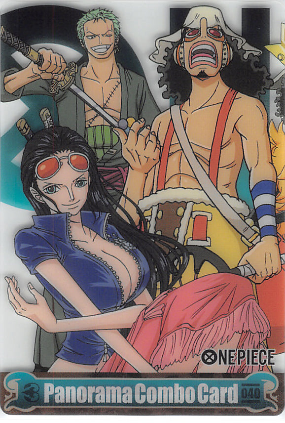 One Piece Trading Card - OPPC-04-040 Normal Wafer Choco Panorama Combo Card: Zoro Usopp & Robin (Roronoa Zoro) - Cherden's Doujinshi Shop - 1