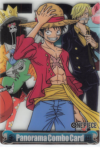 One Piece Trading Card - OPPC-05-041 Normal Wafer Choco Panorama Combo Card: Luffy Sanji & Brook (Luffy) - Cherden's Doujinshi Shop - 1