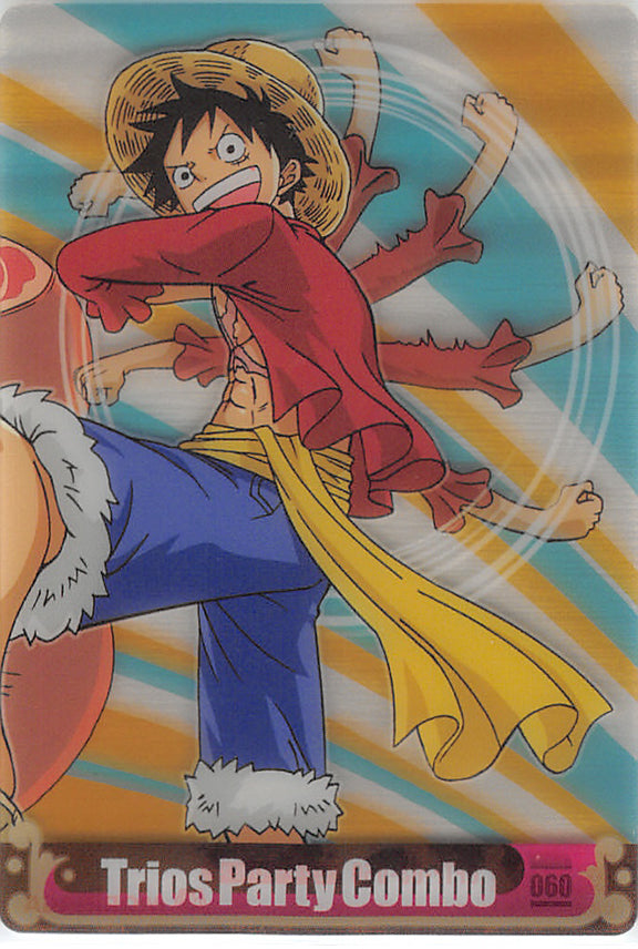 One Piece Trading Card - OPTP-03-060 Normal Wafer Choco Trios Party Combo: Monkey D. Luffy (Luffy) - Cherden's Doujinshi Shop - 1