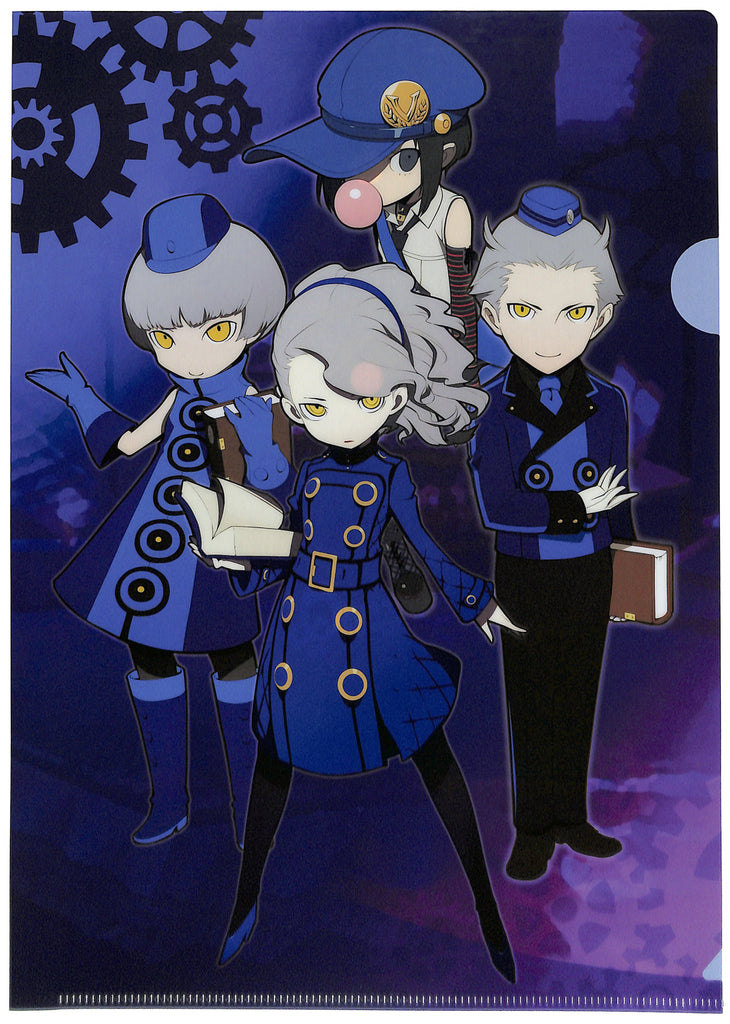 Persona Q: Shadow of Labyrinth Clear File - ebten Promo Persona Q Shadow of the Labyrinth A4 Clear File Elizabeth Theodore Margaret and Marie (Elizabeth) - Cherden's Doujinshi Shop - 1