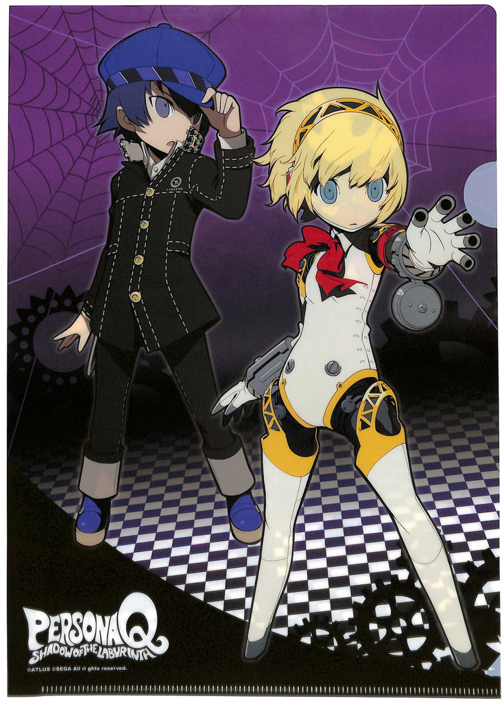 Persona Q: Shadow of Labyrinth Clear File - ebten Promo Persona Q Shadow of the Labyrinth A4 Clear File Naoto Shirogane Aigis Yukiko Amagi and Mitsuru Kirijo (Naoto Shirogane) - Cherden's Doujinshi Shop - 1