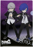 Persona Q: Shadow of Labyrinth Clear File - ebten Promo Persona Q Shadow of the Labyrinth A4 Clear File Yu Narukami Makoto Yuki Yosuke Hanamura and Junpei Iori (Yu Narukami) - Cherden's Doujinshi Shop - 1