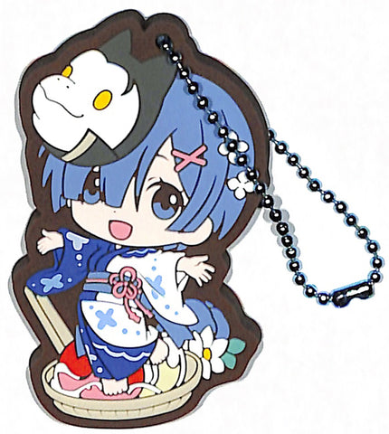 Re:Zero Strap - Gashapon Kuji B Prize Re:Zero Rem&Ram 3 Rubber Strap Rem Kimono (Rem) - Cherden's Doujinshi Shop - 1