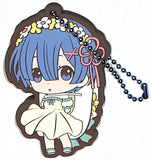 Re:Zero Strap - Gashapon Kuji B Prize Re:Zero Rem&Ram 3 Rubber Strap Rem Sundress (Rem) - Cherden's Doujinshi Shop - 1