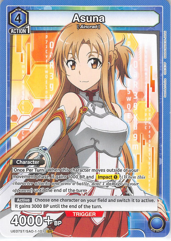 Sword Art Online Trading Card - UE07ST/SAO-1-101 SR Union Arena Asuna (Asuna Yuuki) - Cherden's Doujinshi Shop - 1