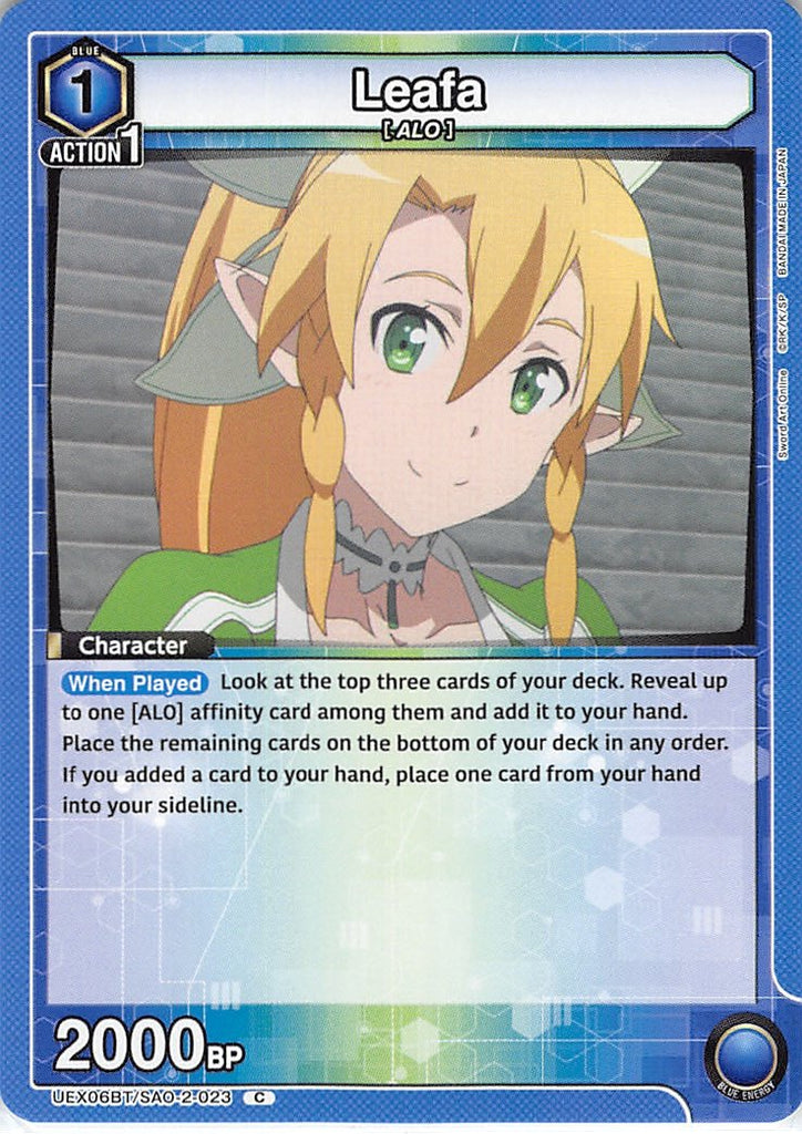Sword Art Online Trading Card - UEX06BT/SAO-2-023 C Union Arena Leafa (Leafa) - Cherden's Doujinshi Shop - 1