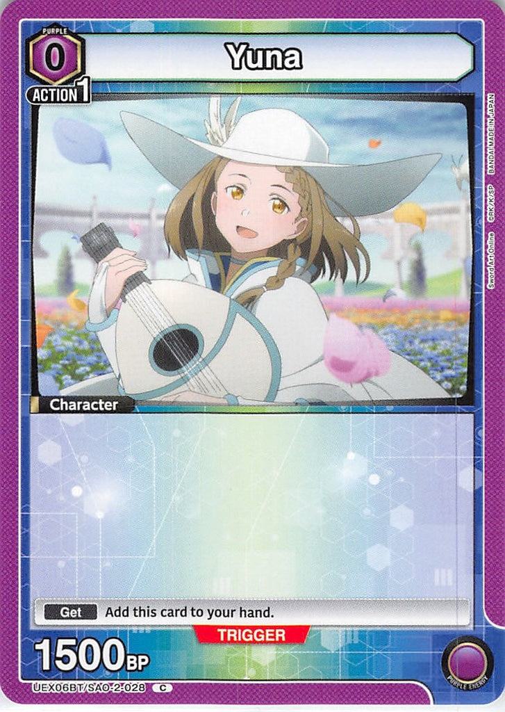 Sword Art Online Trading Card - UEX06BT/SAO-2-028 C Union Arena Yuna (Yuna (Sword Art Online)) - Cherden's Doujinshi Shop - 1