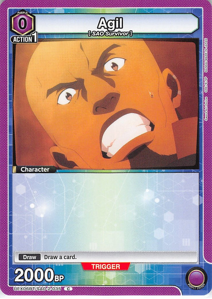 Sword Art Online Trading Card - UEX06BT/SAO-2-035 C Union Arena Agil (Agil) - Cherden's Doujinshi Shop - 1
