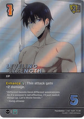 Solo Leveling Trading Card - SL01 17/20 C-ALT UniVersus (FOIL) Leveling Strength (Sung Jinwoo) - Cherden's Doujinshi Shop - 1