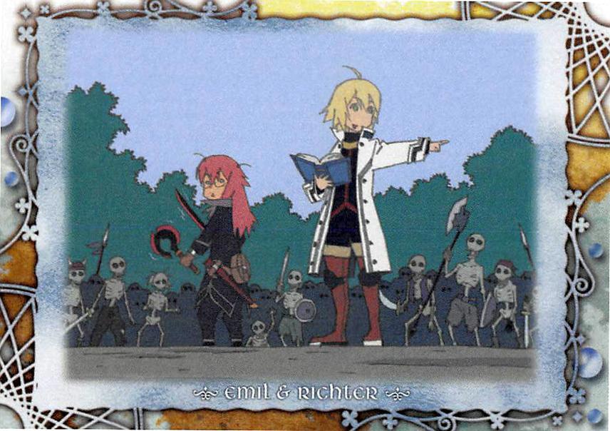 Tales of Symphonia 2 Trading Card - Frontier Works Knight of Ratatosk Trading Card Ending Card No.38 (Richter x Emil / Richter / Emil)