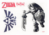 Legend of Zelda Tattoo - FunTats Tattoo 7 of 9 Link and Hyrule Crest (Link and Hyrule Crest)