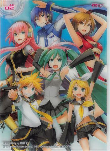 Vocaloid Trading Card - ALL 02 (HOLO) Clear Card Collection Miku Hatsune (Collection 1) (Miku Hatsune) - Cherden's Doujinshi Shop - 1