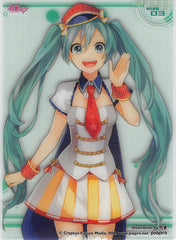 Vocaloid Trading Card - MIKU 03 (HOLO) Clear Card Collection Miku Hatsune (Collection 1) (Miku Hatsune) - Cherden's Doujinshi Shop - 1
