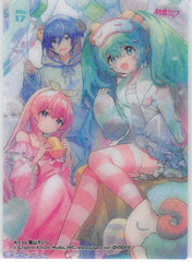 Vocaloid Trading Card - No.17 (HOLO) Clear Card Collection Miku / KAITO / Luka (Kira Kira Collection 1) (Miku Hatsune) - Cherden's Doujinshi Shop - 1