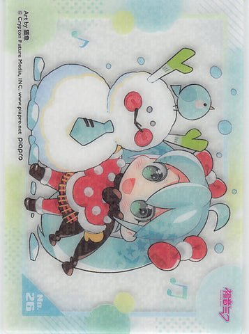 Vocaloid Trading Card - No.26 (HOLO) Clear Card Collection Miku Hatsune (Kira Kira Collection 1) (Miku Hatsune) - Cherden's Doujinshi Shop - 1