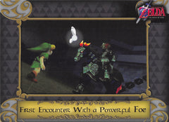 Legend of Zelda Trading Card - 16 First Encounter with a Powerful Foe (Link vs Ganondorf / Ocarina of Time) (Link and Ganondorf)