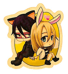 Angels of Death Sticker - Hagimori Wako Kitty Zack x Bunny Ray Sticker (Zack x Ray) - Cherden's Doujinshi Shop - 1