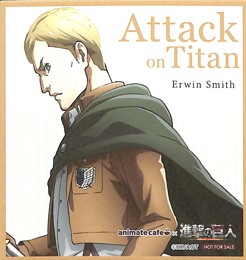 Attack on Titan Coaster - Animate Cafe Season 2 Mini Mini Present Card Erwin Smith (Erwin Smith) - Cherden's Doujinshi Shop - 1