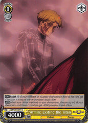 Attack on Titan Trading Card - AOT/SX04-011 U Weiss Schwarz Armin: Exiting the Titan (Armin) - Cherden's Doujinshi Shop - 1