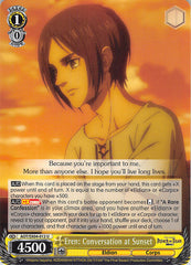 Attack on Titan Trading Card - AOT/SX04-012 U Weiss Schwarz Eren: Conversation at Sunset (Eren) - Cherden's Doujinshi Shop - 1