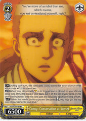 Attack on Titan Trading Card - AOT/SX04-018 C Weiss Schwarz Conny: Conversation at Sunset (Conny Springer) - Cherden's Doujinshi Shop - 1