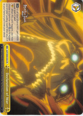 Attack on Titan Trading Card - AOT/SX04-022 CR Weiss Schwarz Declaration of War (Titan Eren) - Cherden's Doujinshi Shop - 1