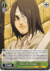 Attack on Titan Trading Card - AOT/SX04-036 U Weiss Schwarz Eren: Mr. Kruger (Eren) - Cherden's Doujinshi Shop - 1