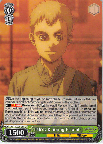 Attack on Titan Trading Card - AOT/SX04-041 C Weiss Schwarz Falco: Running Errands (Falco Grice) - Cherden's Doujinshi Shop - 1
