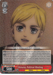 Attack on Titan Trading Card - AOT/SX04-049 R Weiss Schwarz (HOLO) Historia: Political Meeting (Historia) - Cherden's Doujinshi Shop - 1