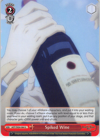 Attack on Titan Trading Card - AOT/SX04-064 U Weiss Schwarz Spiked Wine (Spiked Wine) - Cherden's Doujinshi Shop - 1