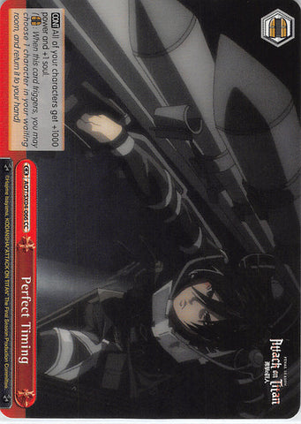Attack on Titan Trading Card - AOT/SX04-066 CC Weiss Schwarz Perfect Timing (Mikasa) - Cherden's Doujinshi Shop - 1
