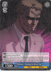 Attack on Titan Trading Card - AOT/SX04-070 R Weiss Schwarz (HOLO) Reiner: Trying to Give Up (Reiner Braun) - Cherden's Doujinshi Shop - 1
