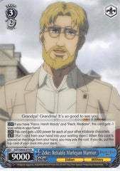 Attack on Titan Trading Card - AOT/SX04-074 R Weiss Schwarz (HOLO) Zeke: Reliable Marleyan Warrior (Zeke Jaeger) - Cherden's Doujinshi Shop - 1