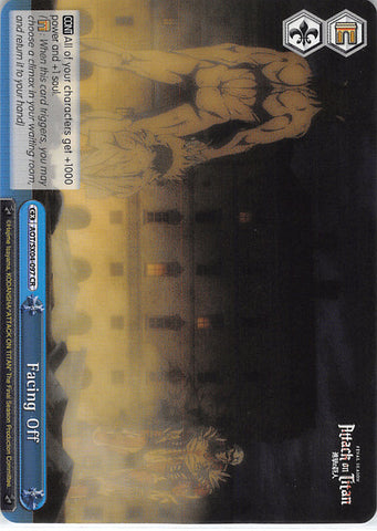 Attack on Titan Trading Card - AOT/SX04-097 CR Weiss Schwarz Facing Off (Titan Eren) - Cherden's Doujinshi Shop - 1