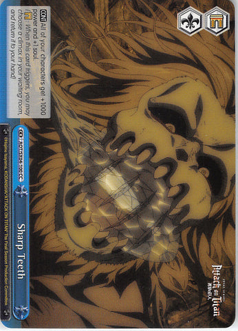 Attack on Titan Trading Card - AOT/SX04-100 CC Weiss Schwarz Sharp Teeth (Jaw Titan) - Cherden's Doujinshi Shop - 1