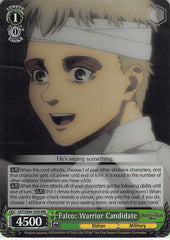 Attack on Titan Trading Card - AOT/SX04-T05R RRR Weiss Schwarz (FOIL) Falco: Warrior Candidate (Falco Grice) - Cherden's Doujinshi Shop - 1