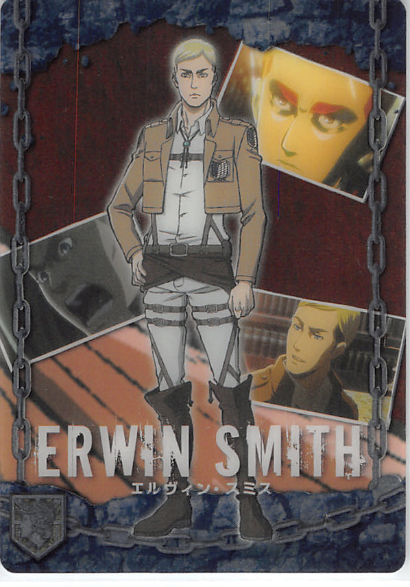 Attack on Titan Trading Card - ATW-II-27 Metallic FOIL Wafer Choco Erwin Smith (Erwin Smith) - Cherden's Doujinshi Shop - 1