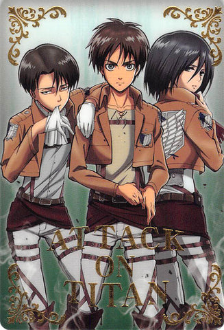 Attack on Titan Trading Card - Wafer Angriff.1 Special Card 20: Attack on Titan (FOIL) (Levi) - Cherden's Doujinshi Shop - 1