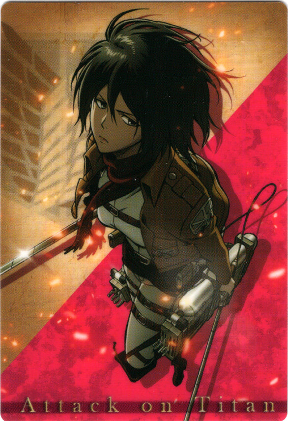 Attack on Titan Trading Card - Wafers 2 (2308192): 02 Normal Wafers Mikasa Ackerman (Mikasa Ackerman) - Cherden's Doujinshi Shop - 1