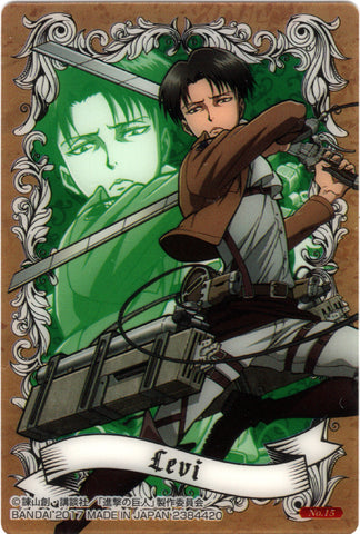Attack on Titan Trading Card - Wafers (2384420): No.15 Normal Wafers Levi (Levi Ackerman) - Cherden's Doujinshi Shop - 1