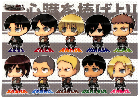 Attack on Titan Clear Plate - Jumbo Carddass Visual Art Bromide 3 Type 14 Devote Your Hearts!! (Levi) - Cherden's Doujinshi Shop - 1
