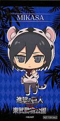 Attack on Titan Sticker - Tobu Zoo Purchase Bonus Sticker Mikasa Ackerman Animal Costume (Mikasa) - Cherden's Doujinshi Shop - 1