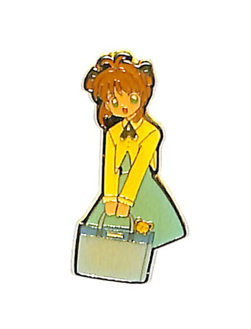 Cardcaptors Pin - Sakura Pins 6 Sakura Kinomoto No.37 Plain clothes with Kero-chan in bag (Sakura) - Cherden's Doujinshi Shop - 1