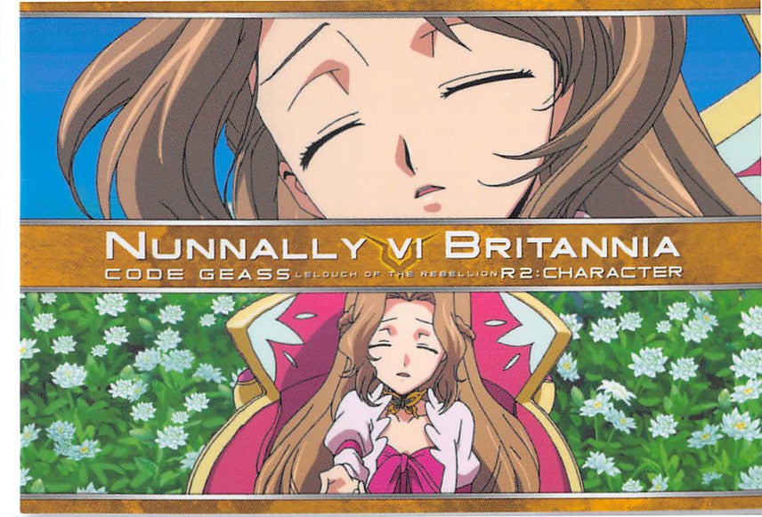 Code Geass: Lelouch of the Rebellion Trading Card - 013 Carddass Masters R2 1st Turn: Character: Nunnally Vi Britannia (Nunnally Vi Britannia) - Cherden's Doujinshi Shop - 1